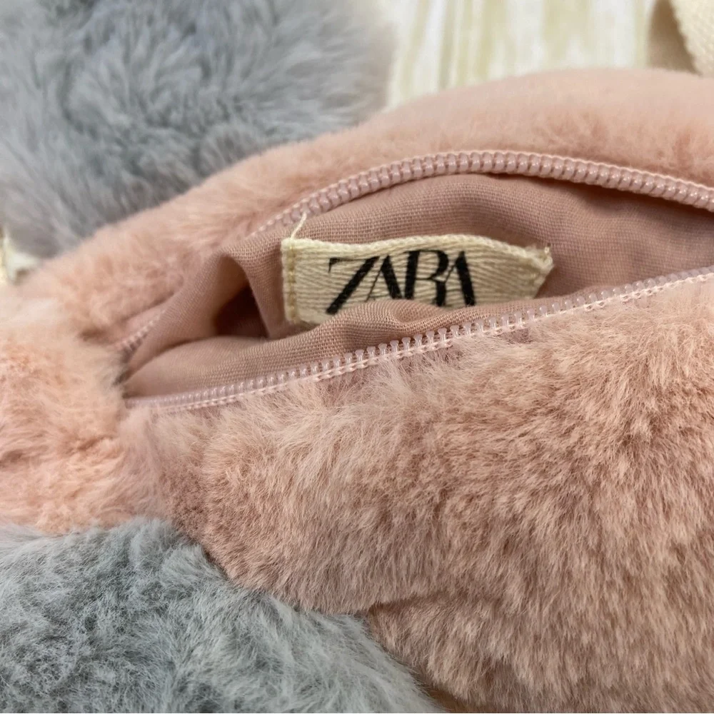 Zara Kids Pink Plush Unicorn Backpack